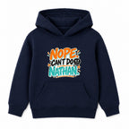 Nope Can't Do Nathan adult slogan hoodie - Navy