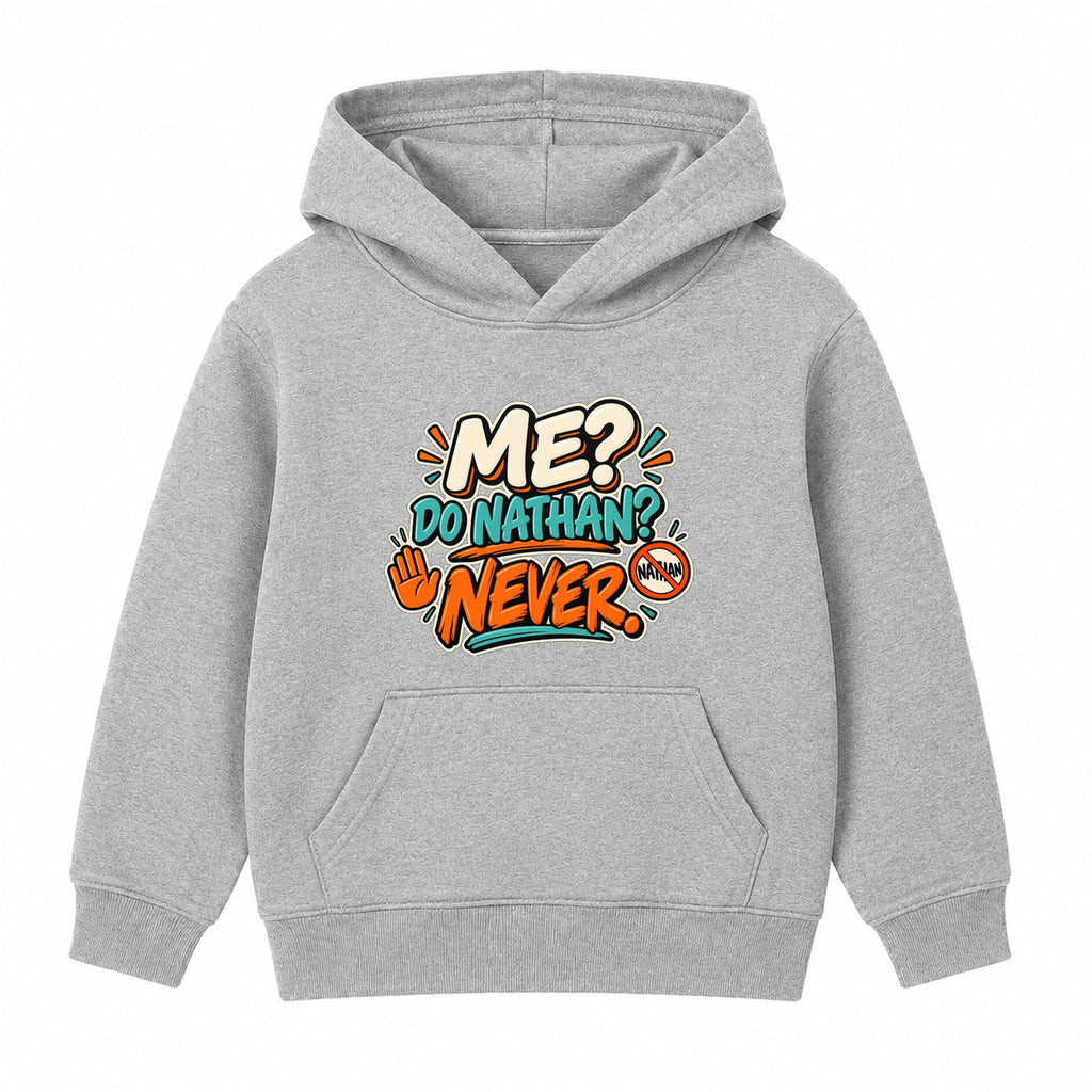 Me Do Nathan Never adult slogan hoodie - Heather Grey
