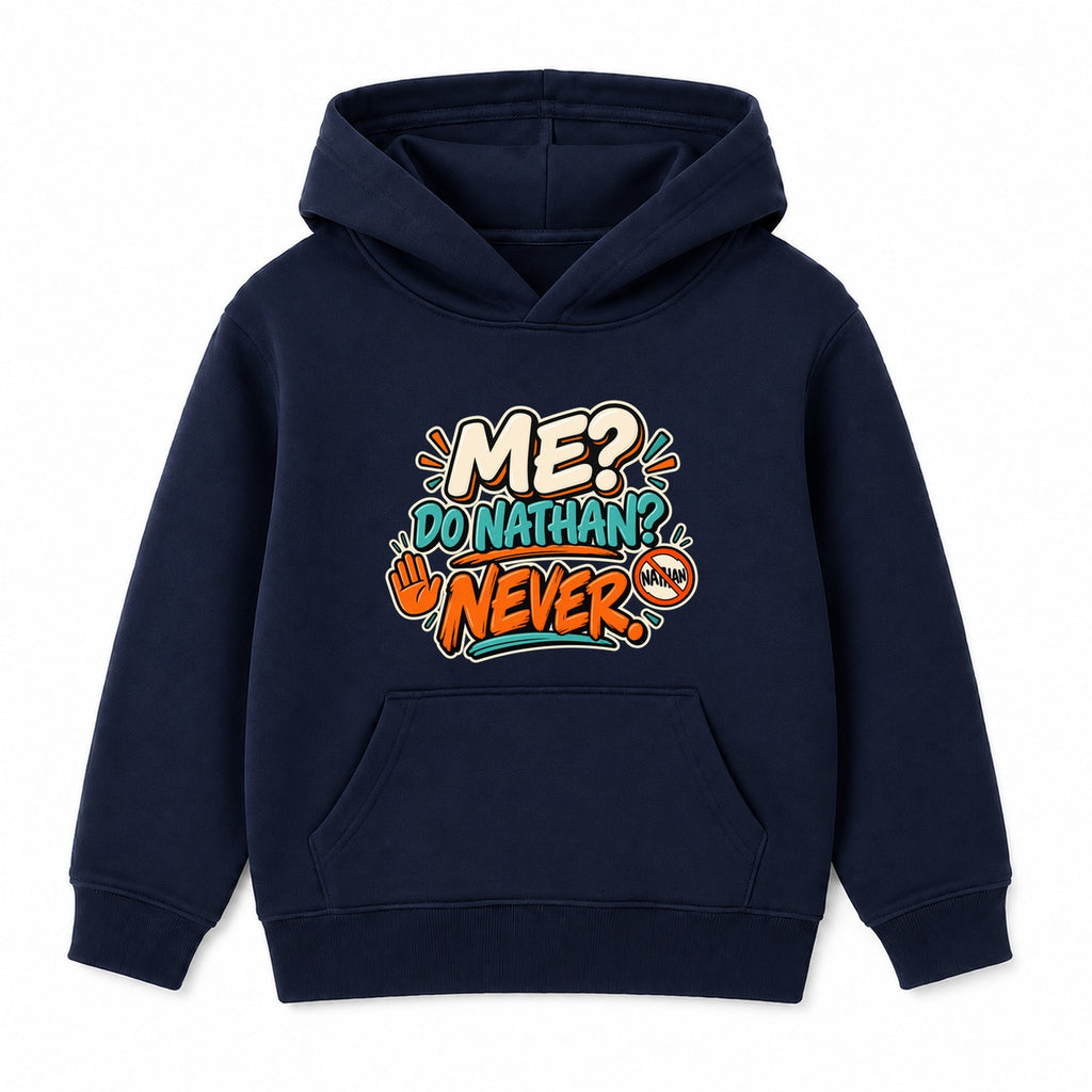 Me Do Nathan Never adult slogan hoodie - Navy