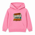 Officially Unable To Do Nathan adult slogan hoodie - Pink