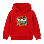Officially Unable To Do Nathan adult slogan hoodie - Red