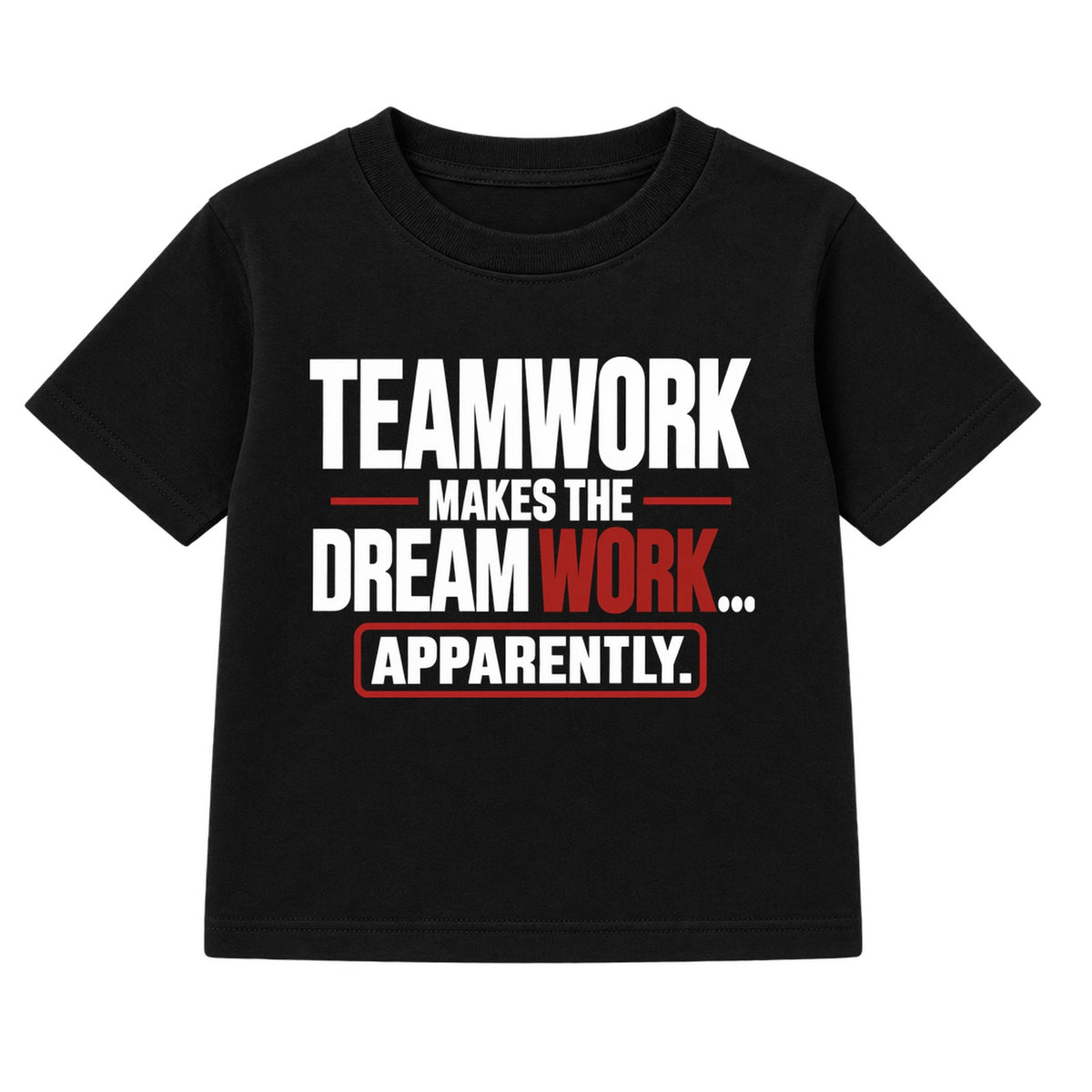 Teamwork Apparently adult slogan t-shirt - Black