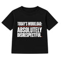 Absolutely Disrespectful adult slogan t-shirt - Black