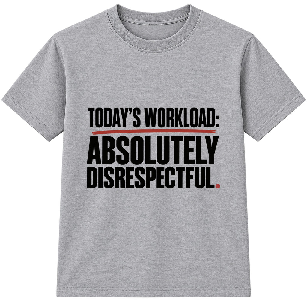 Absolutely Disrespectful adult slogan t-shirt - Heather Grey