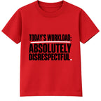 Absolutely Disrespectful adult slogan t-shirt - Red