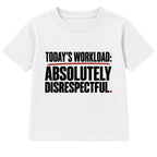 Absolutely Disrespectful adult slogan t-shirt - White