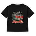 My Dog Thinks I've Been Kidnapped adult slogan t-shirt - Black