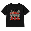 Rather Be With My Dog adult slogan t-shirt - Black