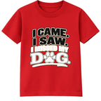 I Missed My Dog adult slogan t-shirt - Red