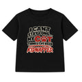 My Cat Thinks I've Been Kidnapped adult slogan t-shirt - Black
