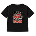 My Cat Said No adult slogan t-shirt - Black