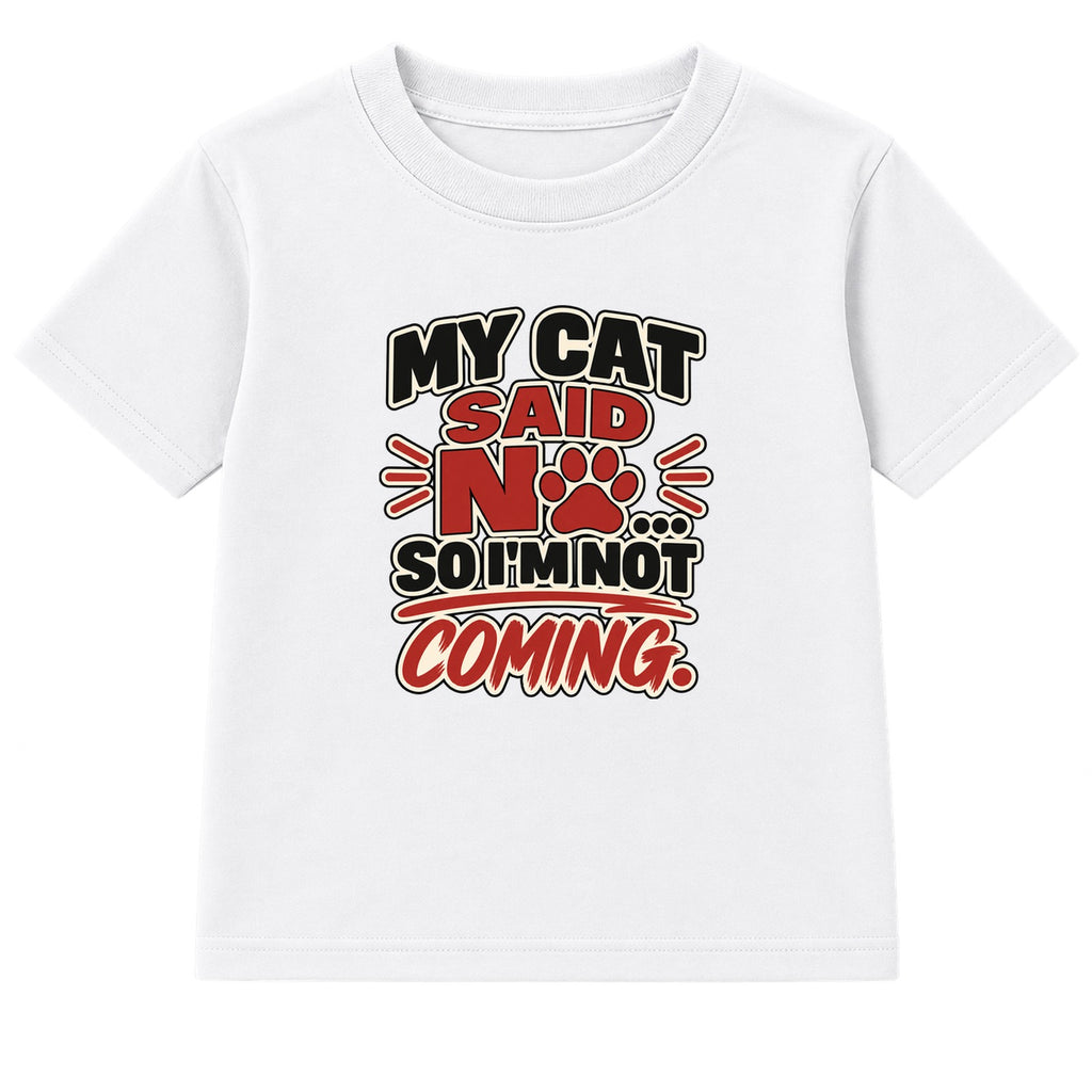 My Cat Said No adult slogan t-shirt - White