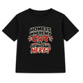 Home Is Where My Cat Is adult slogan t-shirt - Black