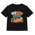 Too Capy To Care adult slogan t-shirt - Black