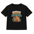 Current Mood Capybara adult slogan t-shirt - Black