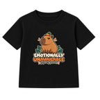 Emotionally Unavailable adult slogan t-shirt - Black