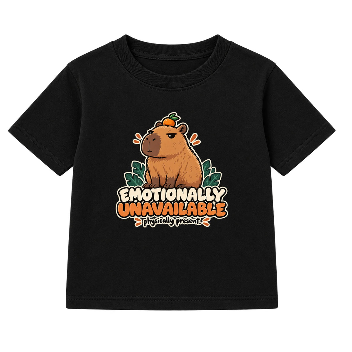 Emotionally Unavailable adult slogan t-shirt - Black