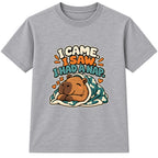 I Came I Saw I Had A Nap adult slogan t-shirt - Heather Grey