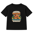 Zero Thoughts Maximum Snacks adult slogan t-shirt - Black