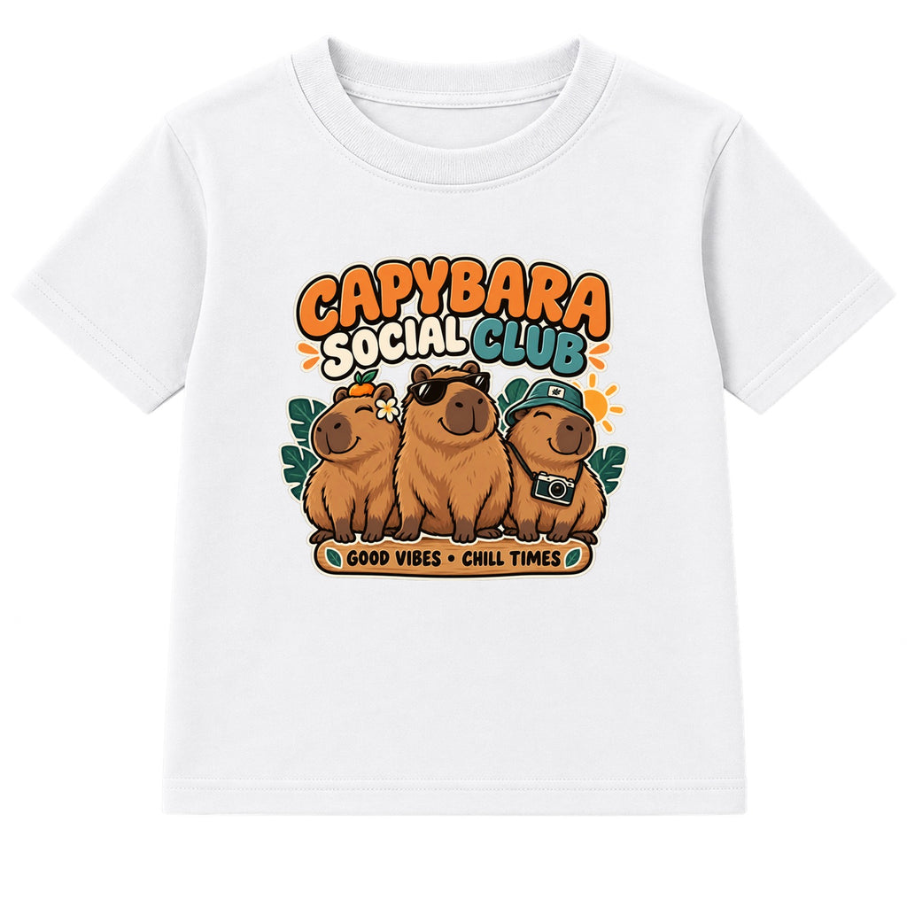 Capybara Social Club adult slogan t-shirt - White