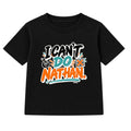 I Can't Do Nathan adult slogan t-shirt - Black