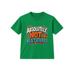 Absolutely Not Nathan adult slogan t-shirt - Green
