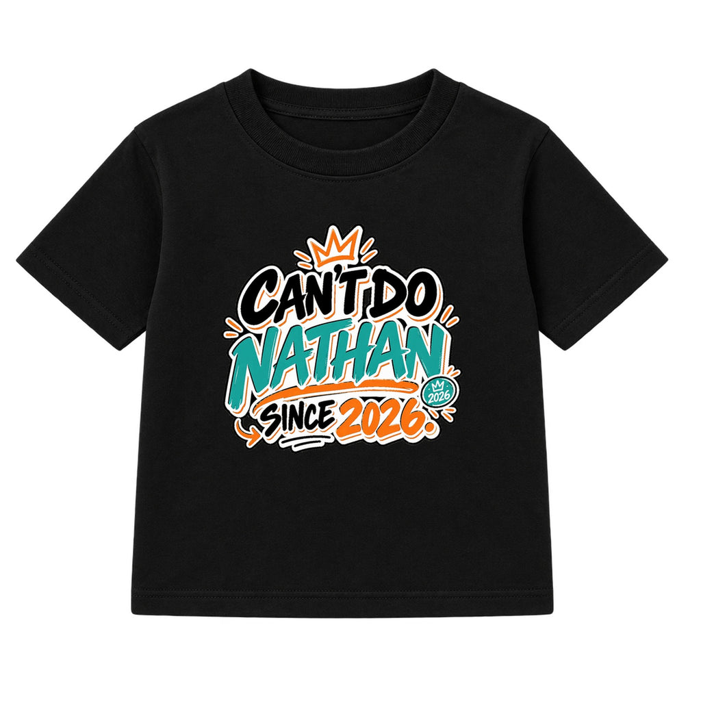 Can't Do Nathan Since 2026 adult slogan t-shirt - Black