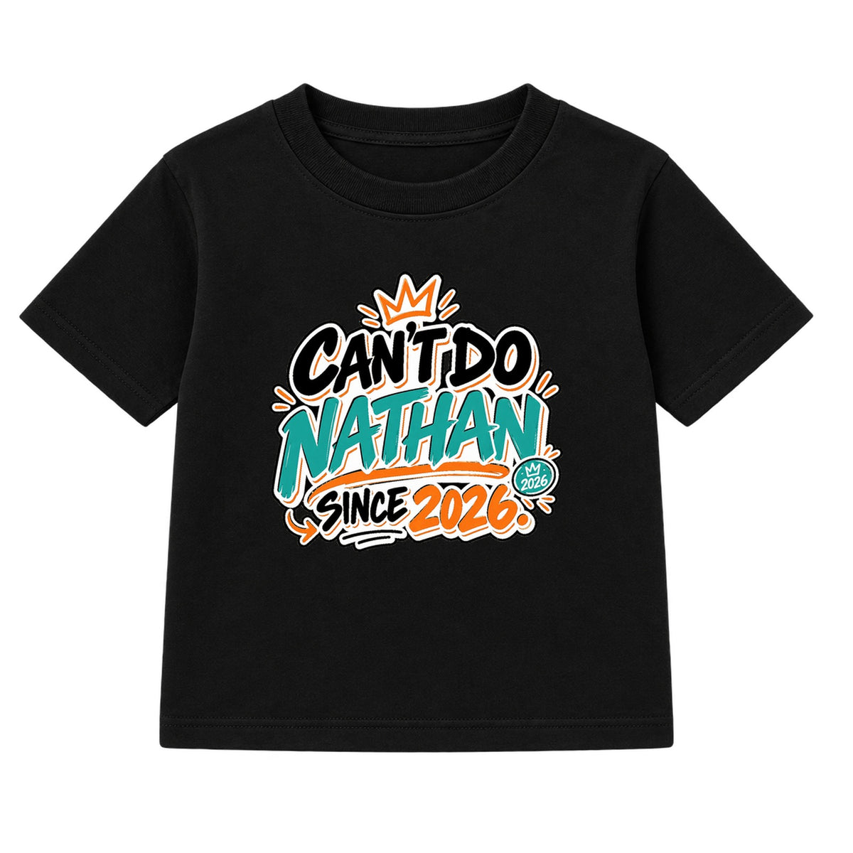 Can't Do Nathan Since 2026 adult slogan t-shirt - Black