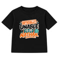 Officially Unable To Do Nathan adult slogan t-shirt - Black