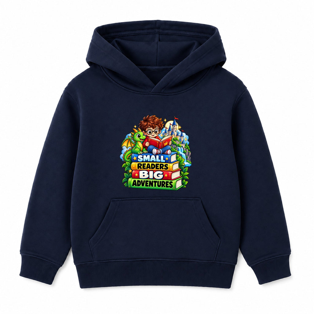 Small Readers Big Adventures kids World Book Day hoodie - Navy