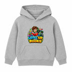 Level Up With Books kids World Book Day hoodie - Heather Grey