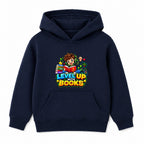 Level Up With Books kids World Book Day hoodie - Navy