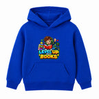Level Up With Books kids World Book Day hoodie - Royal Blue