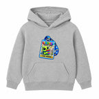 Library Access Pass kids World Book Day hoodie - Heather Grey