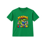 Reading Is Roarsome kids World Book Day t-shirt - Green