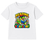 Reading Is Roarsome kids World Book Day t-shirt - White