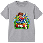 Small Readers Big Adventures kids World Book Day t-shirt - Heather Grey