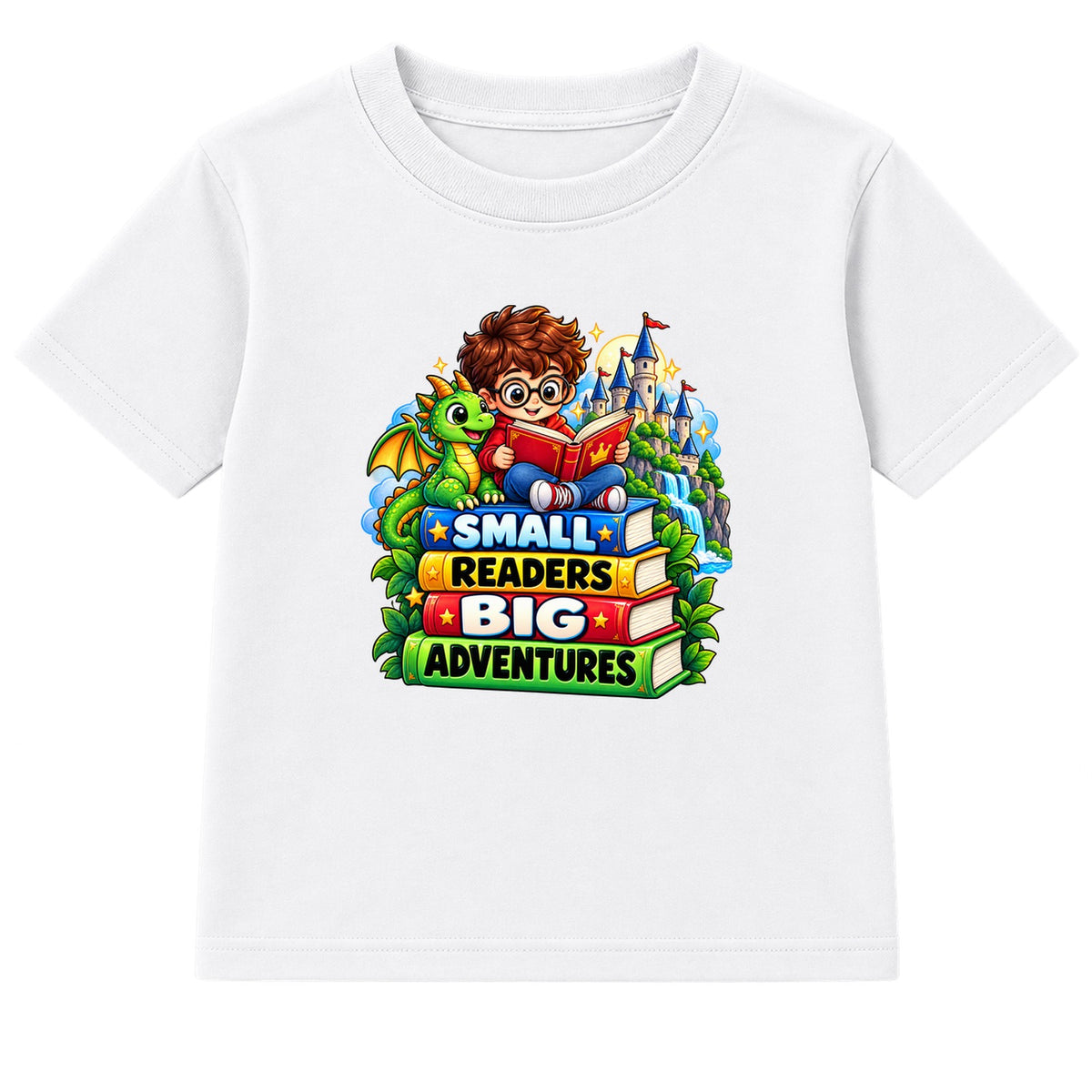 Small Readers Big Adventures kids World Book Day t-shirt - White
