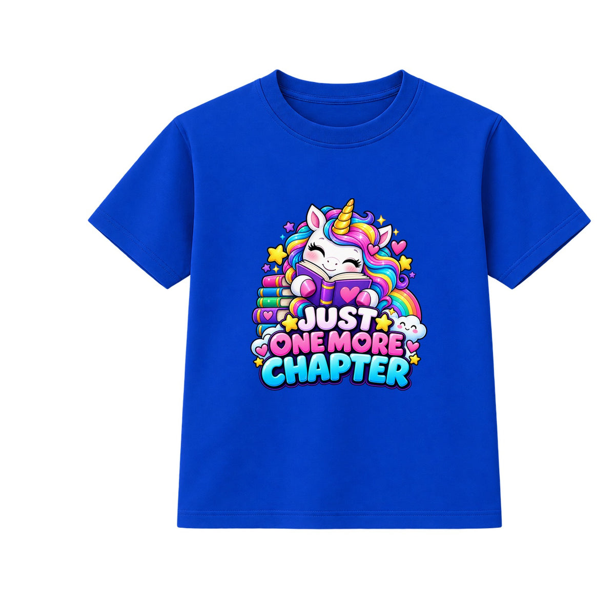 Just One More Chapter kids World Book Day t-shirt - Blue