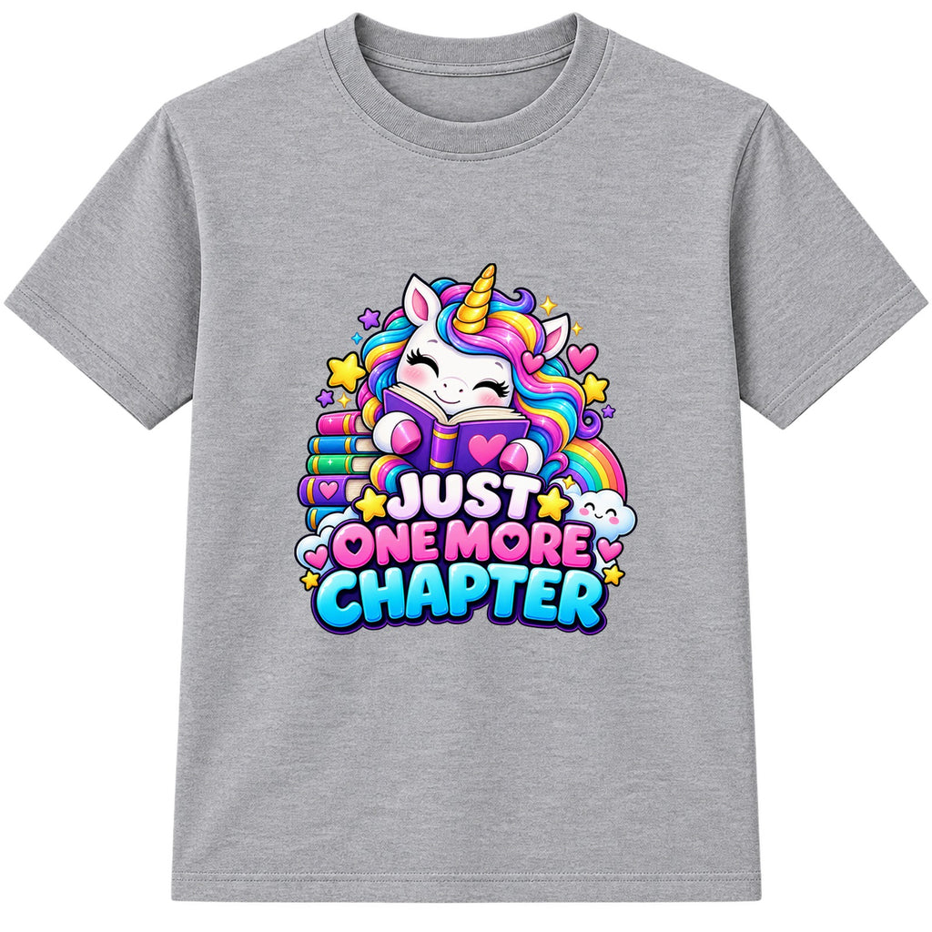 Just One More Chapter kids World Book Day t-shirt - Heather Grey
