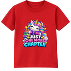 Just One More Chapter kids World Book Day t-shirt - Red