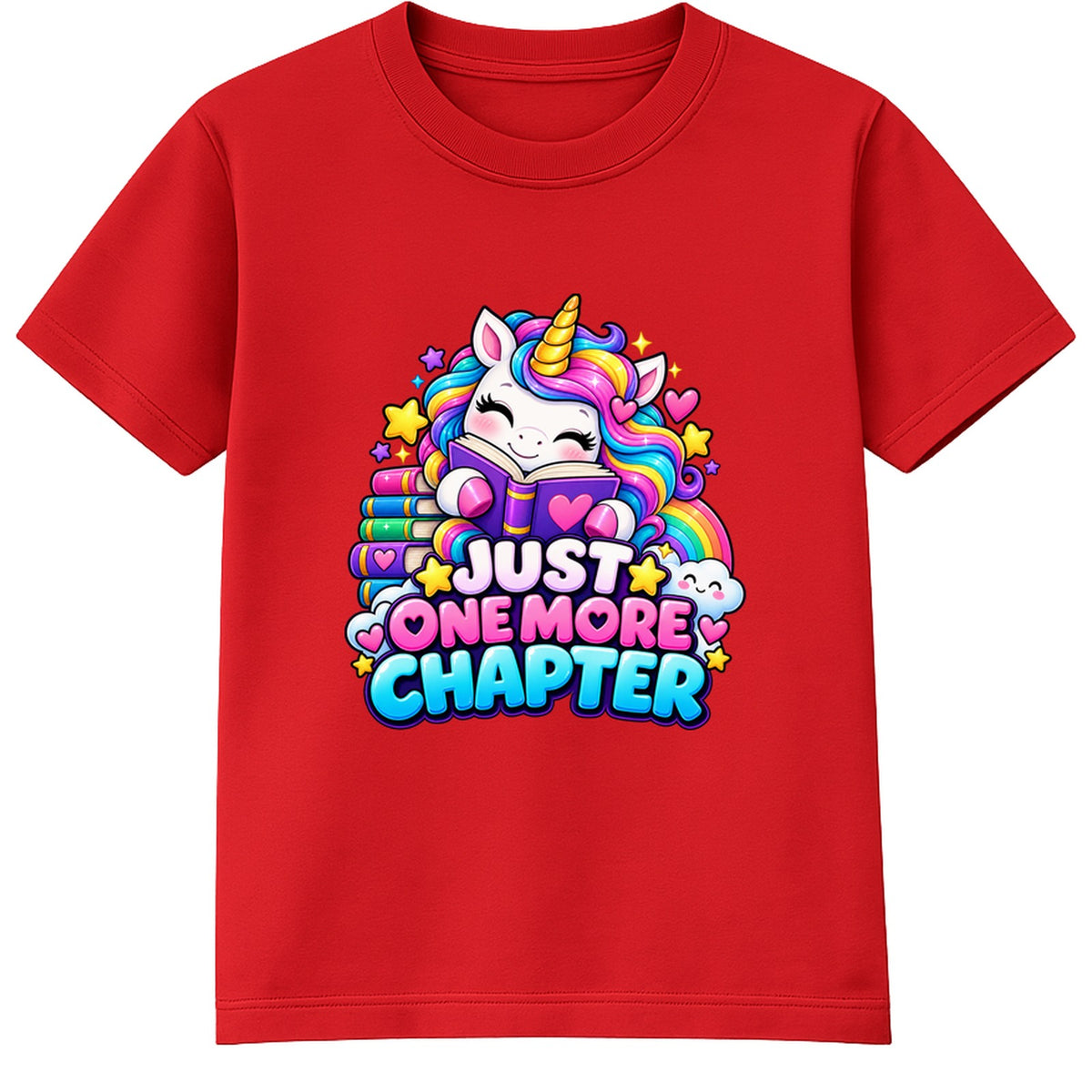 Just One More Chapter kids World Book Day t-shirt - Red