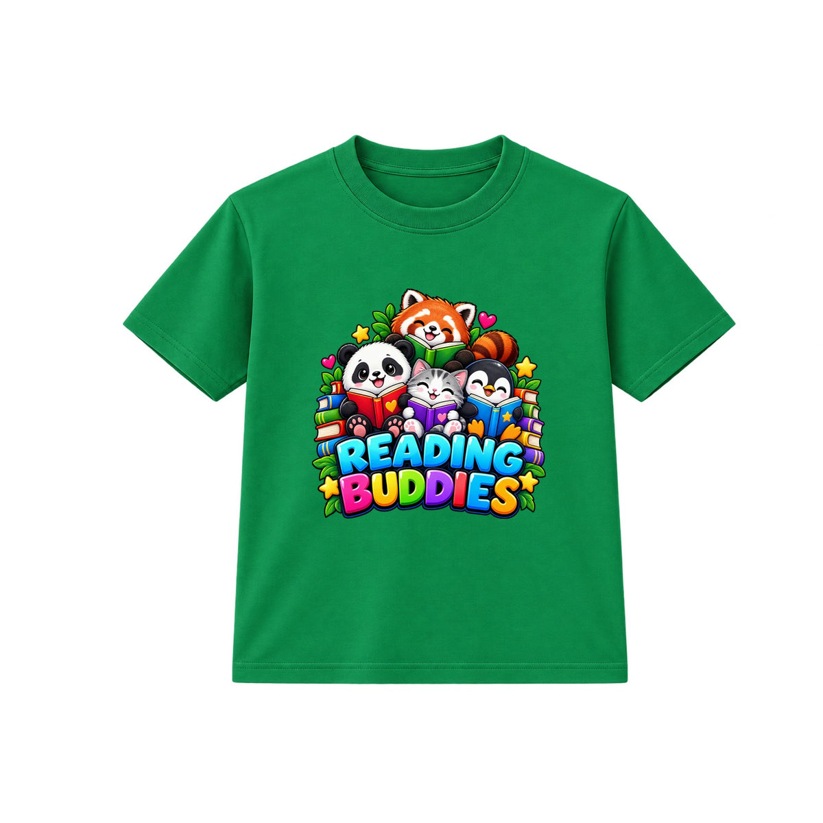 Reading Buddies kids World Book Day t-shirt - Green