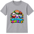 Reading Buddies kids World Book Day t-shirt - Heather Grey