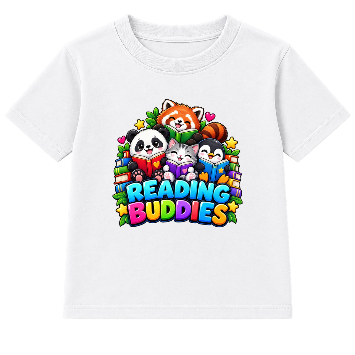Reading Buddies kids World Book Day t-shirt - White