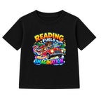 Reading Fuels Imagination kids World Book Day t-shirt - Black