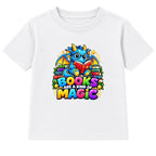 Books Are A Kind Of Magic kids World Book Day t-shirt - White