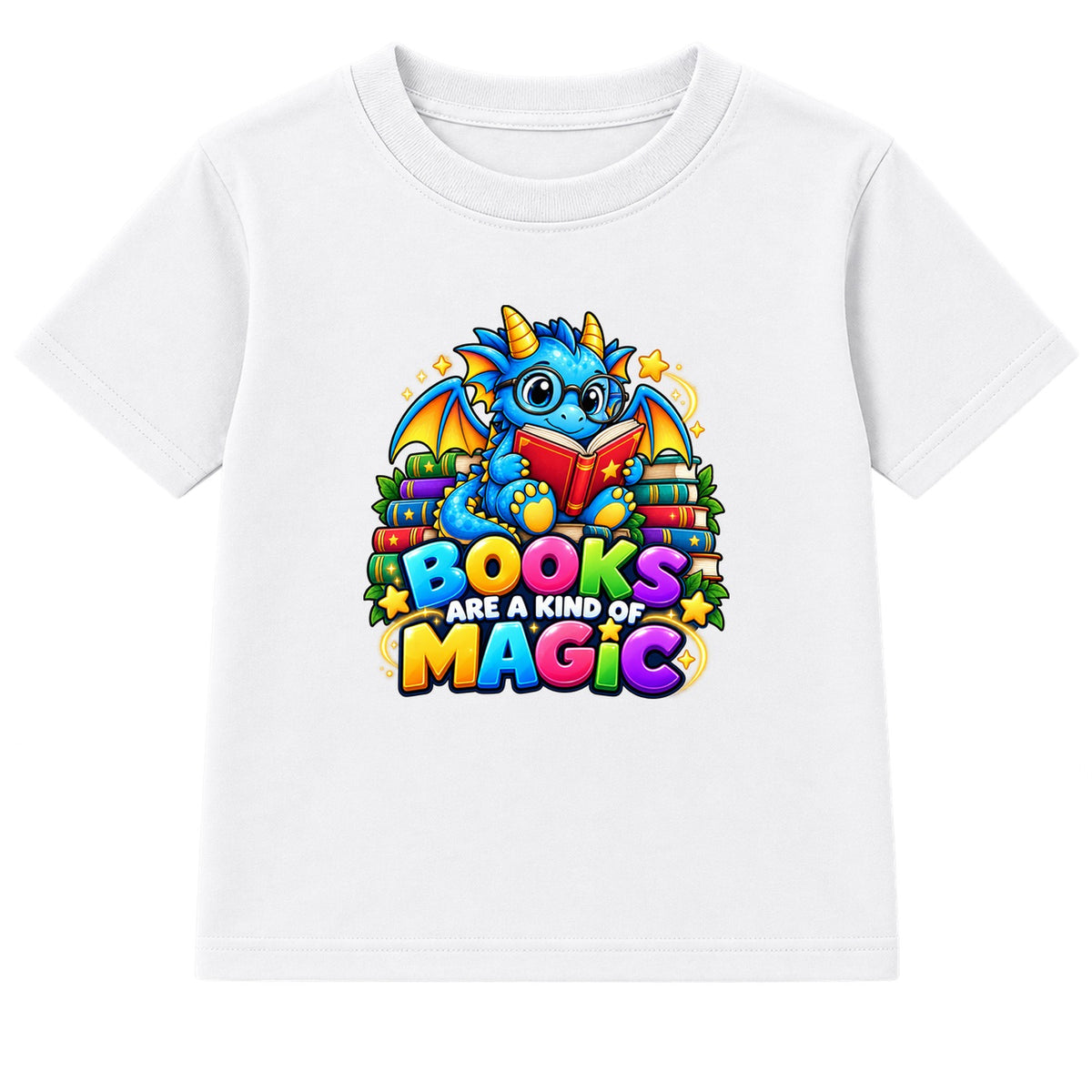 Books Are A Kind Of Magic kids World Book Day t-shirt - White
