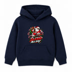 Sleigh All Day adult Christmas hoodie - Navy