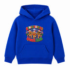 Gingerbread Dance Club kids Christmas hoodie - Royal Blue